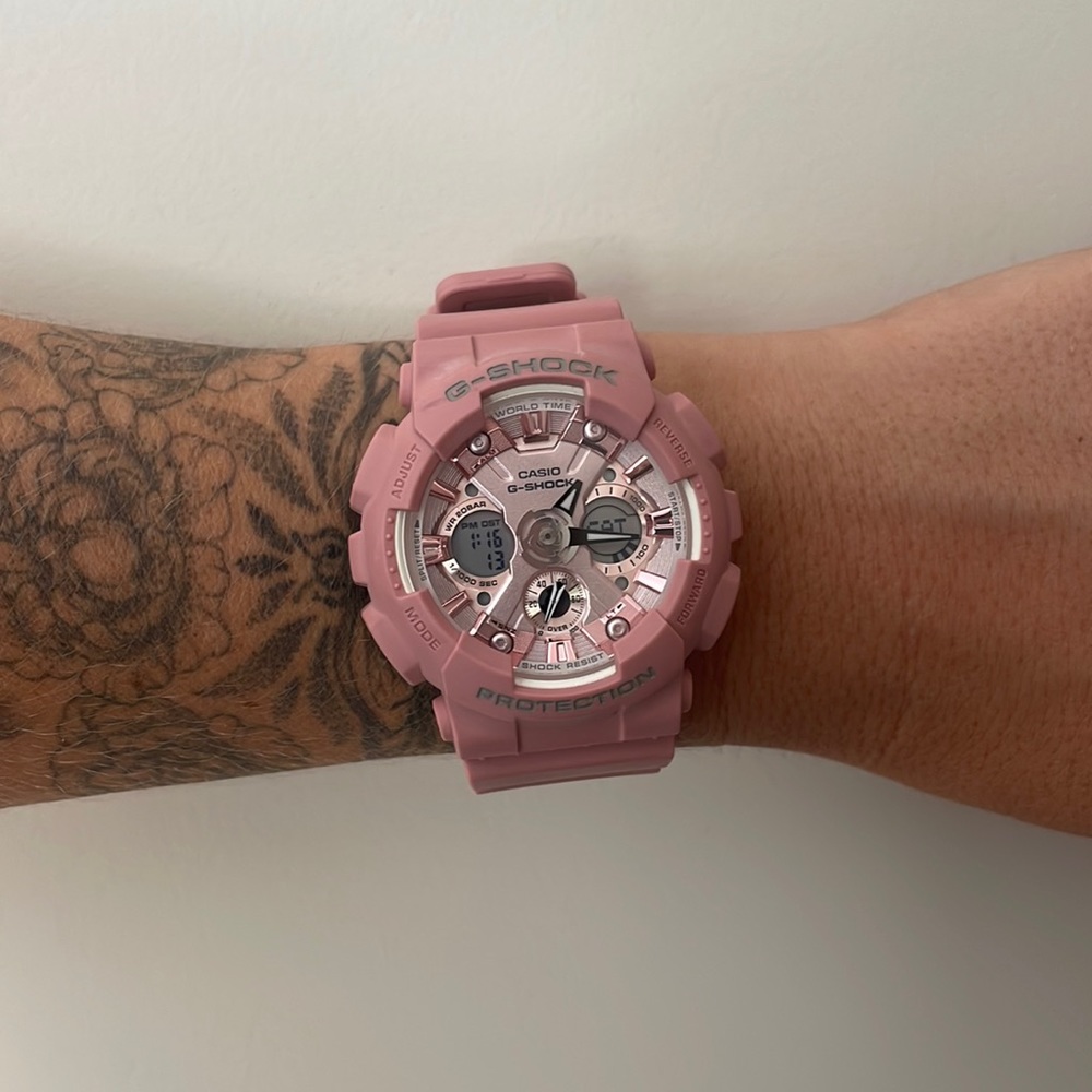 Casio G-Shock GMA-S120DP Watch, dusty rose